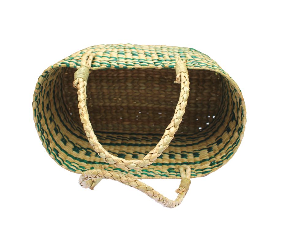 Multipurpose Kauna Basket with green clour contrust