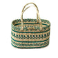 Multipurpose Kauna Basket with green clour contrust