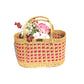 Multipurpose Handwoven Basket with Red colour